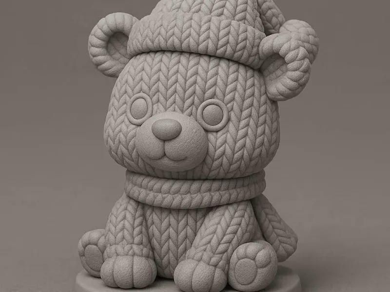 Christmas Knitted series : little Polar bear