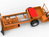Garden Tractor pulling sled Scale 1:25-8