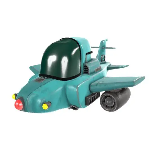 Retro Sci-Fi Jet Plane/Spaceship 3D Model STL Printable