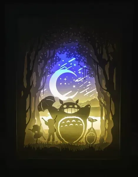 Shadow Box Light- Vecinul meu Totoro - Foto