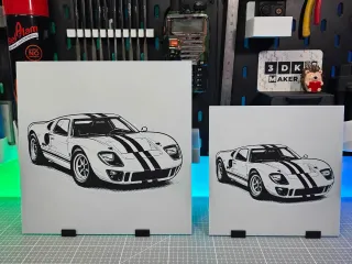 Ford GT40 – Hueforge – 3 Colors