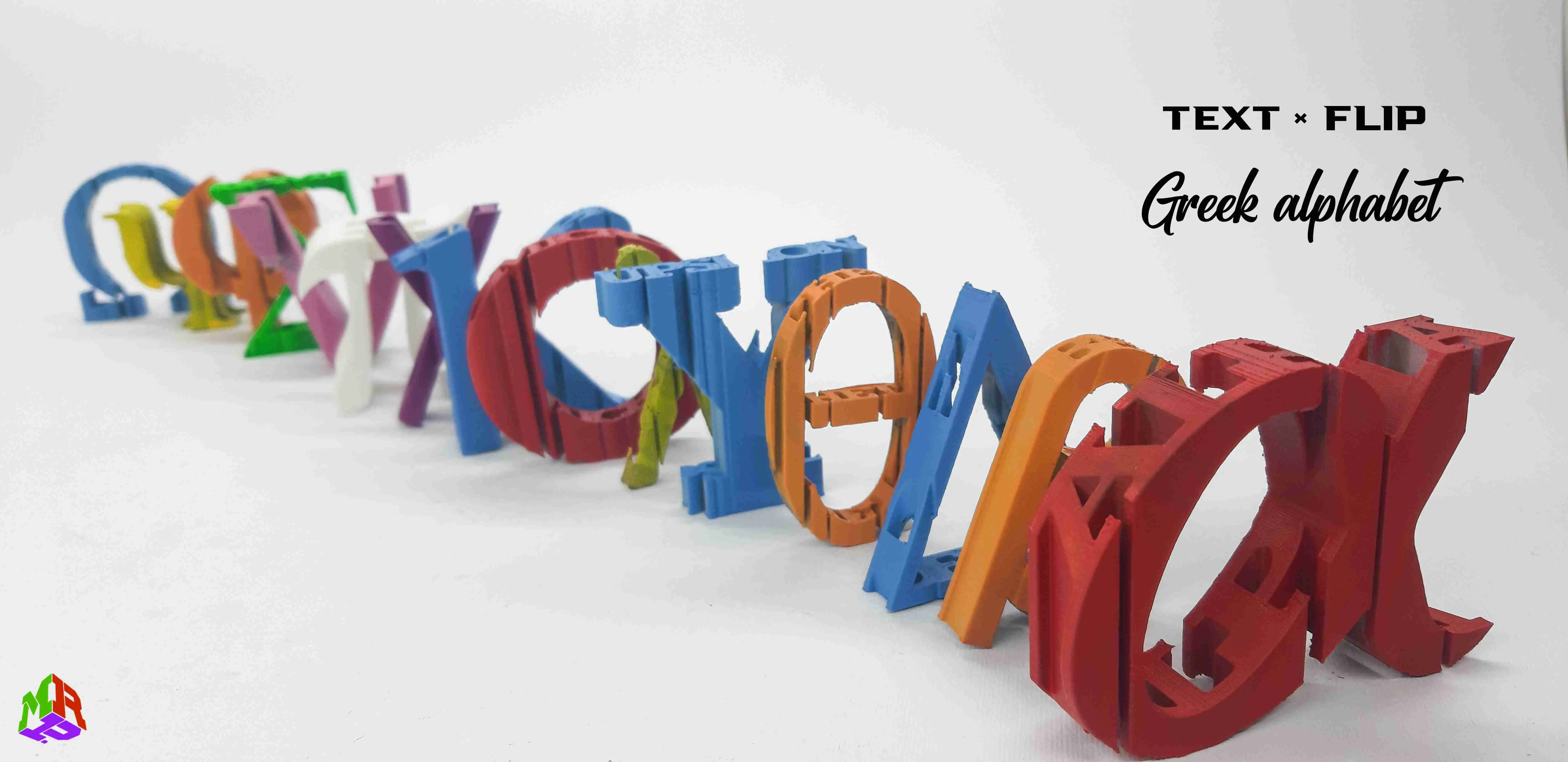 Text Flip - alfabetul grecesc pachet 1