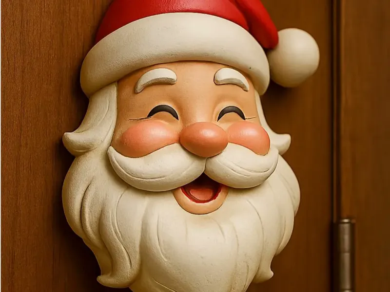 Papai Noel decorativo porta e parede