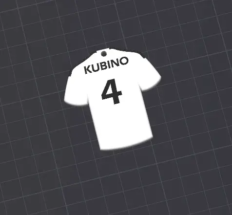 Customizable Football Jersey Keychains Set