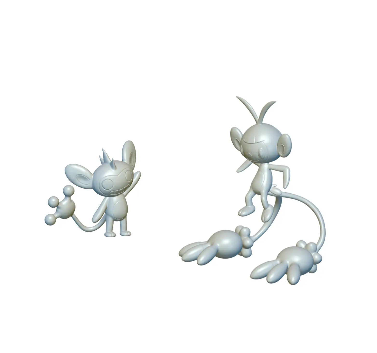 Pokemon Aipom & Ambipom (#190 & #424) - 3D Printing!