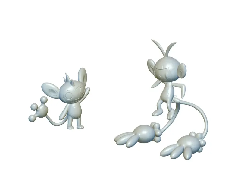 Pokemon Aipom & Ambipom (#190 & #424) - 3D Printing!