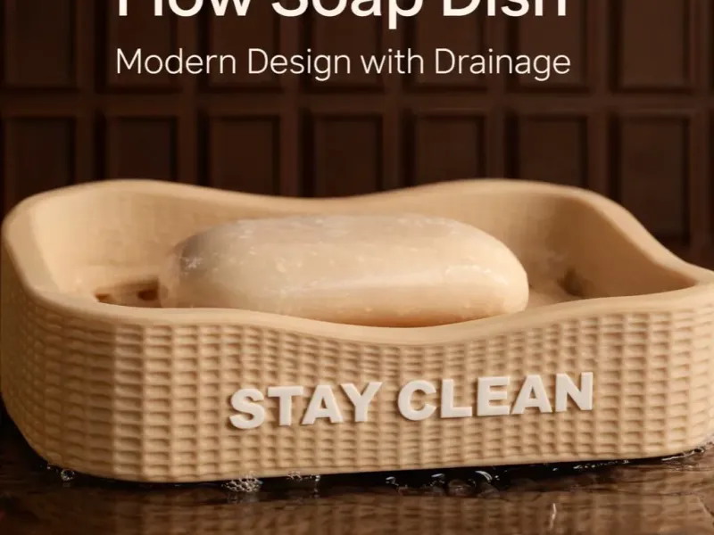 Flow Soap Dish – Modern Design with Drainage