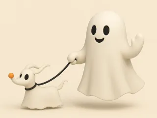 Ghost Walking Ghost Dog