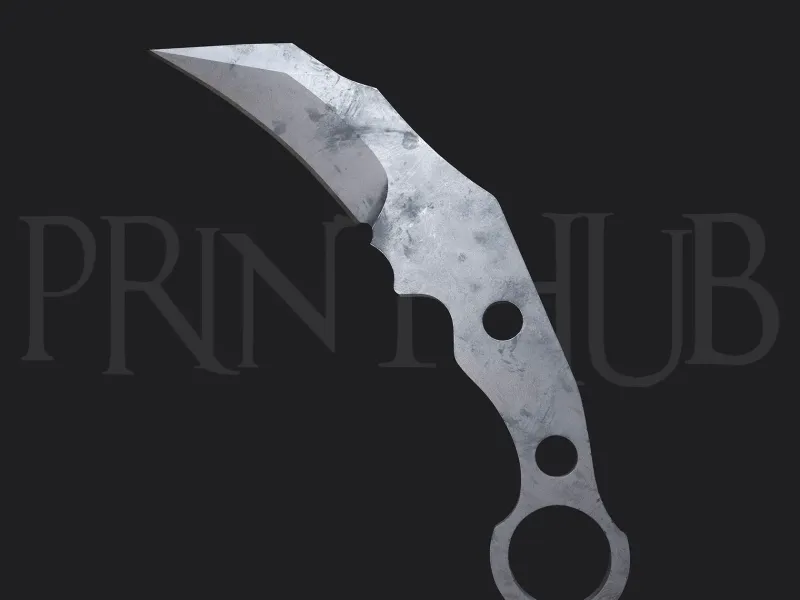 Residual Evil RE9 Karambit Knife – 3d print Cosplay STL File