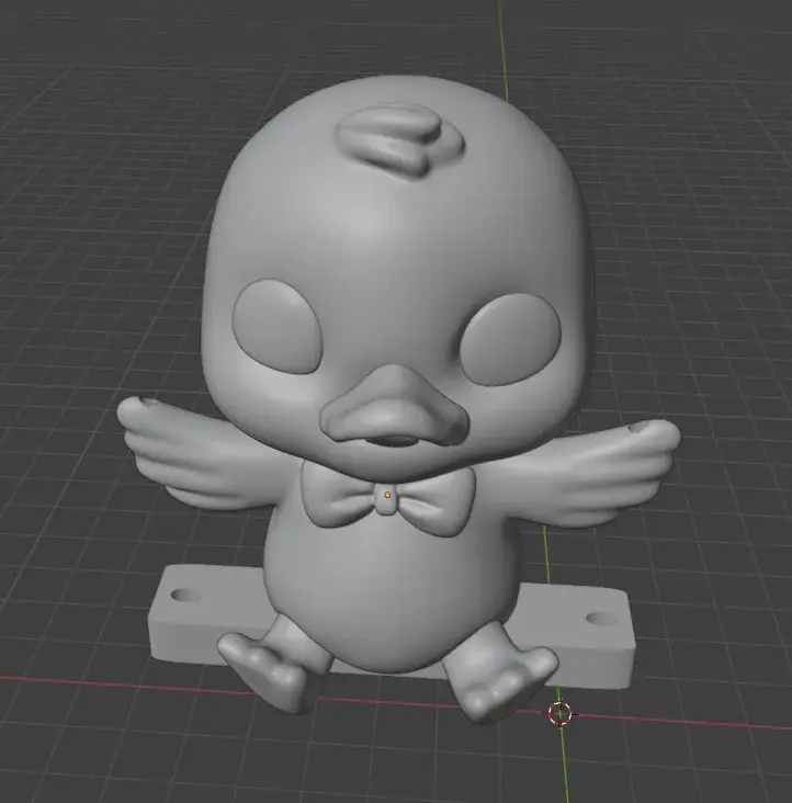 Cute duck swinging on a swing - Easy print