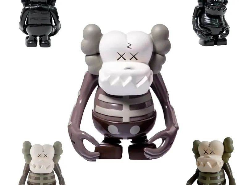 Kaws x Caçador de Recompensas Crânio Kun Art Brinquedo Fan Art