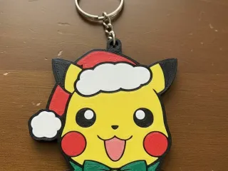 Keychain - Pikachu Christmas 2 - stl/3mf