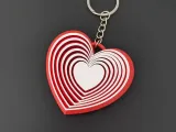 Infinite heart keychain - Chaveiro de coração infinito-3