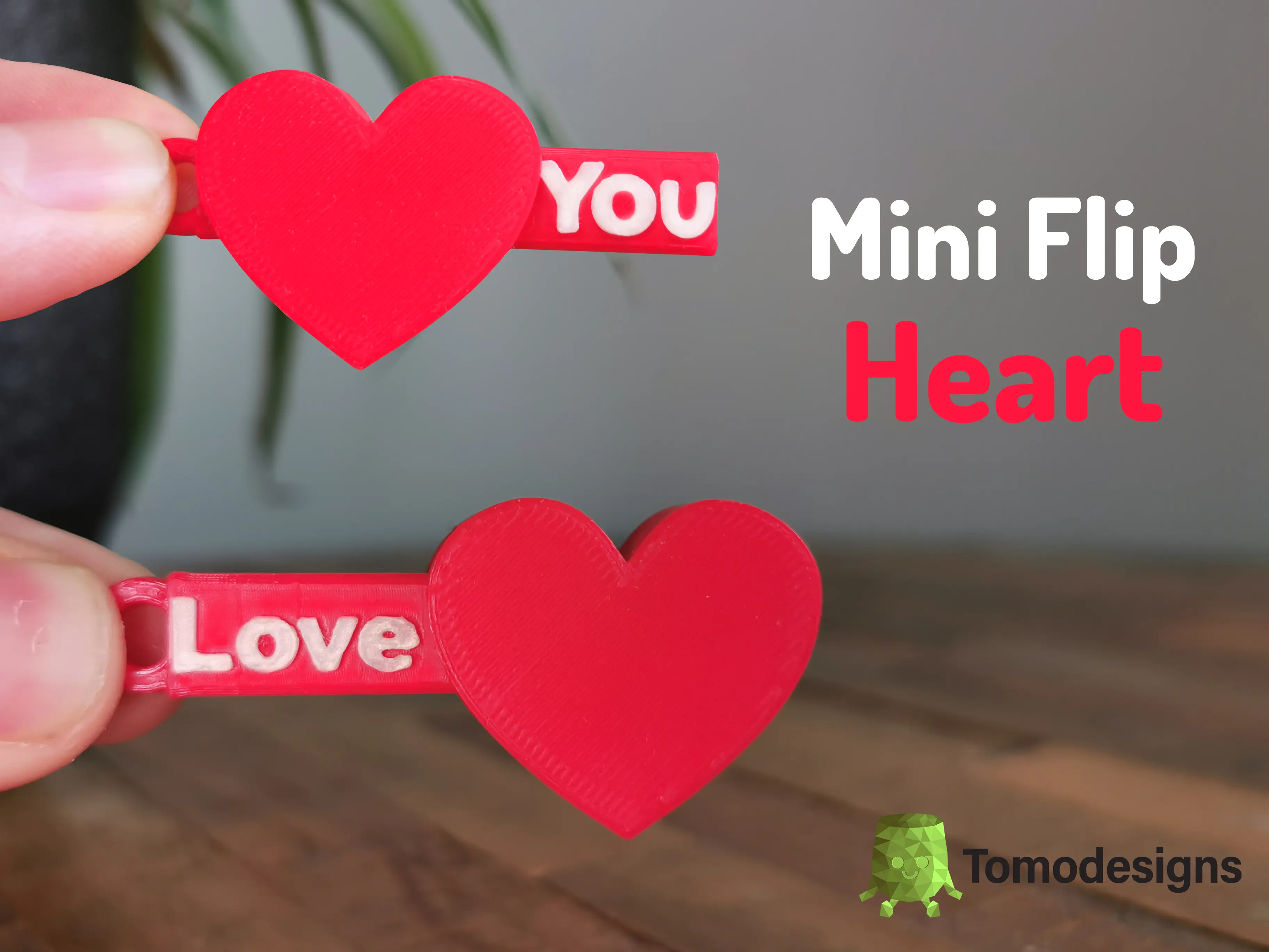 Love You Flip Keychain