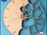 Voronoi design wall clock-2
