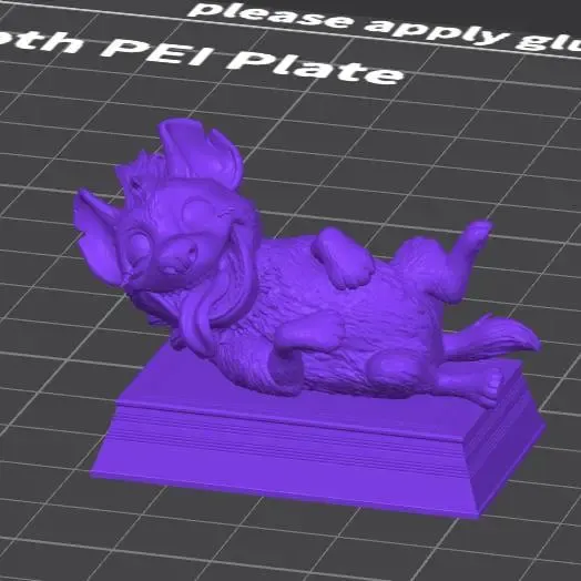 Laugthing spotted hyena on stand!
