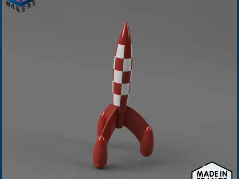 Tintin Rocket DIY Model Kit