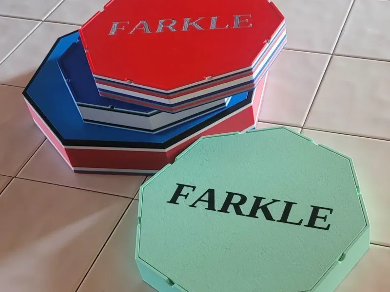 Farkle Board With Lid