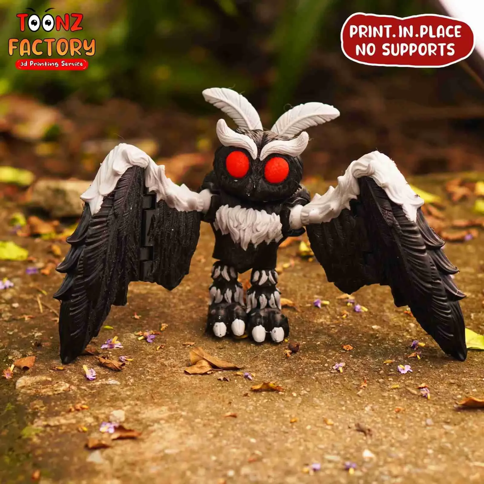 PRINT-IN-PLACE FLEXI MOTHMAN ARTICULATED