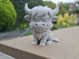 Grumpy highland cow-0