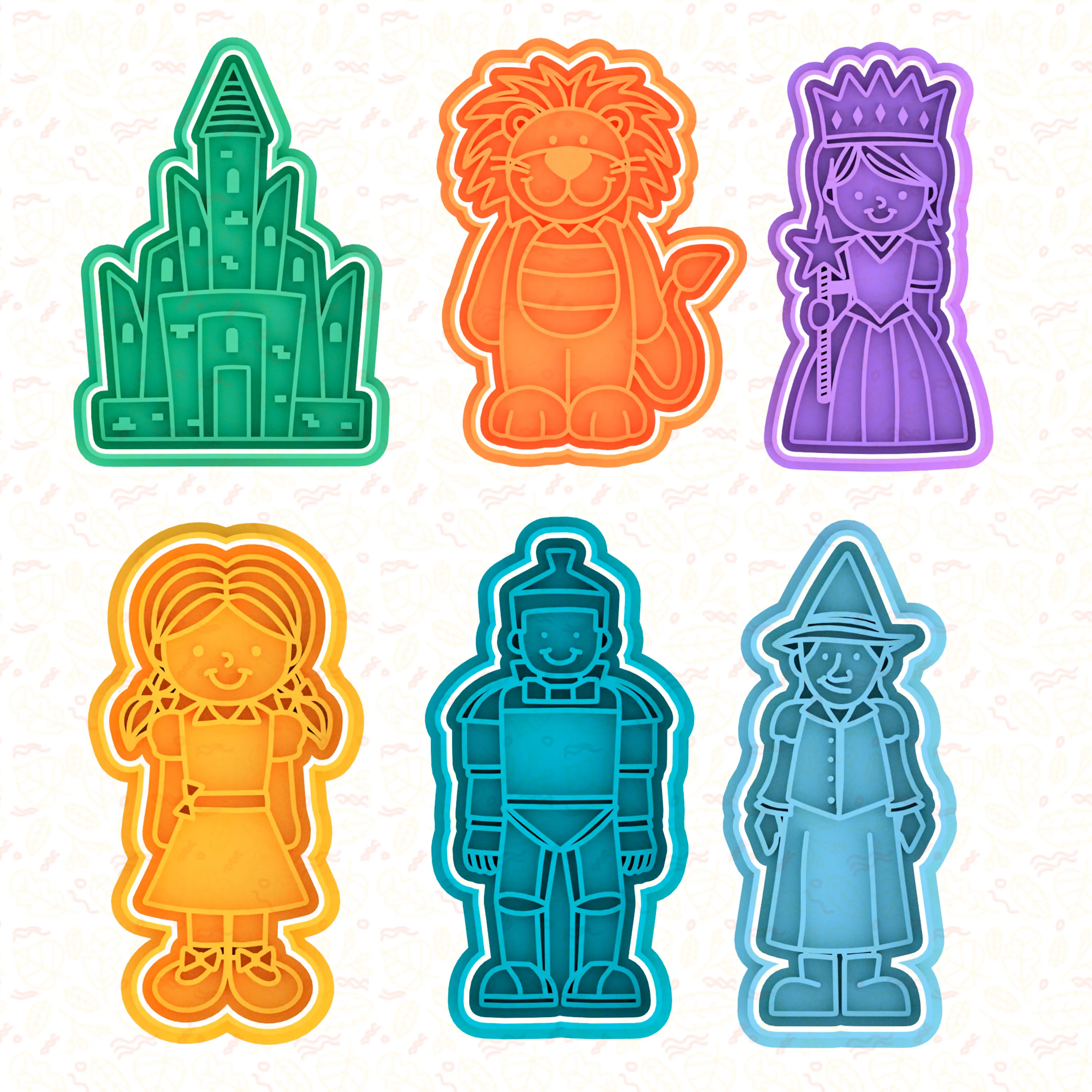 Wizard of Oz cookie cutter set of 6