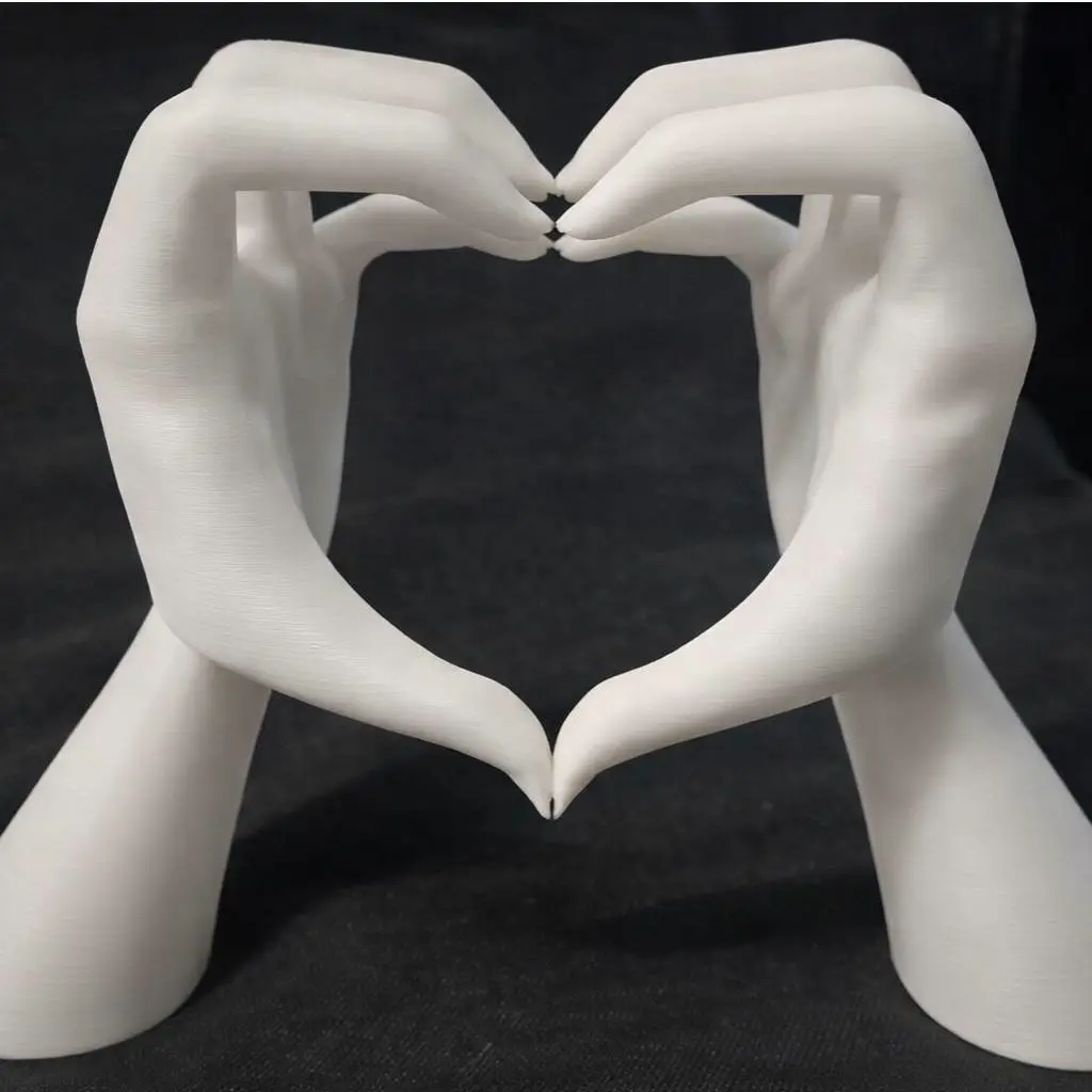 Female Hands Making A Heart – Love Gesture Sculpture Decor