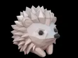 Low Poly Cute Hedgehog-2