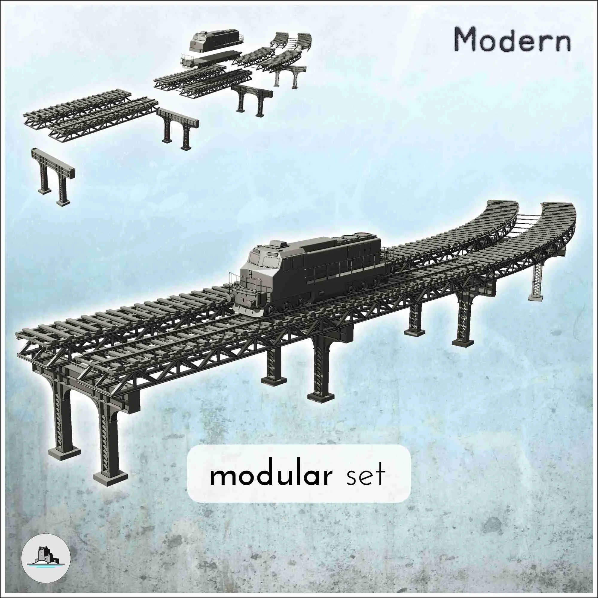 Moderne Industriegebäude Packung Nr. 1 - Szenerie-Miniaturen