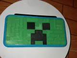 Minecraft Creeper face shell New 2ds-1