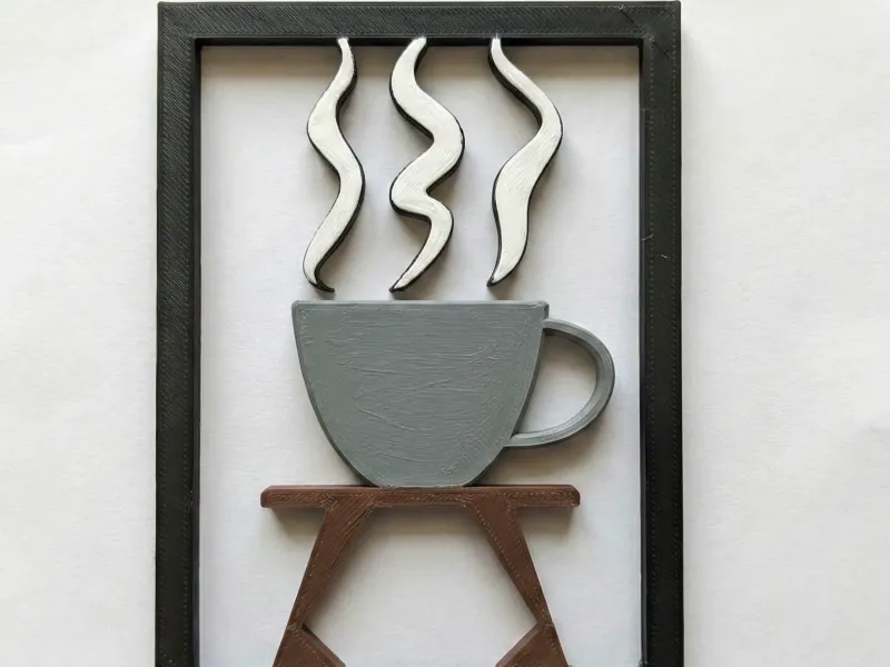 Coffee Station Sign - Prints Flat, No Supports Needed