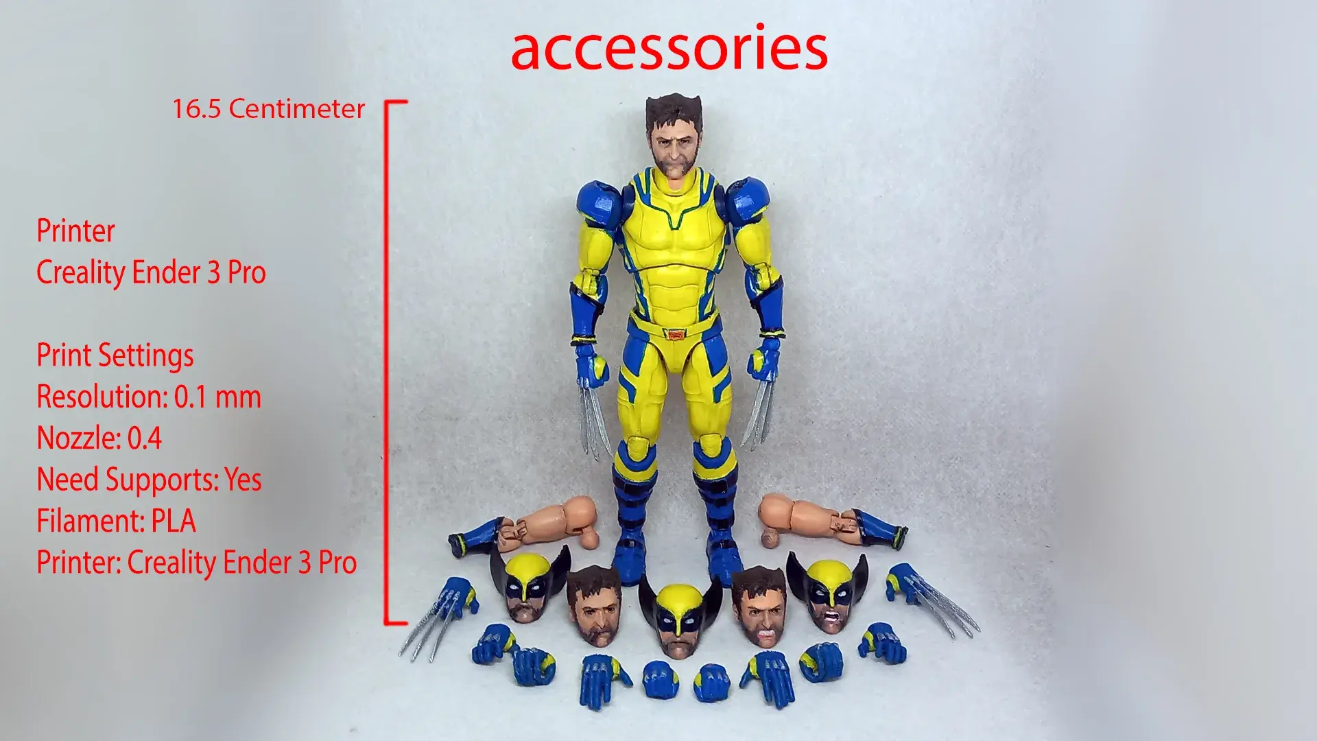 wolverine v02 1/12 articulated action figure