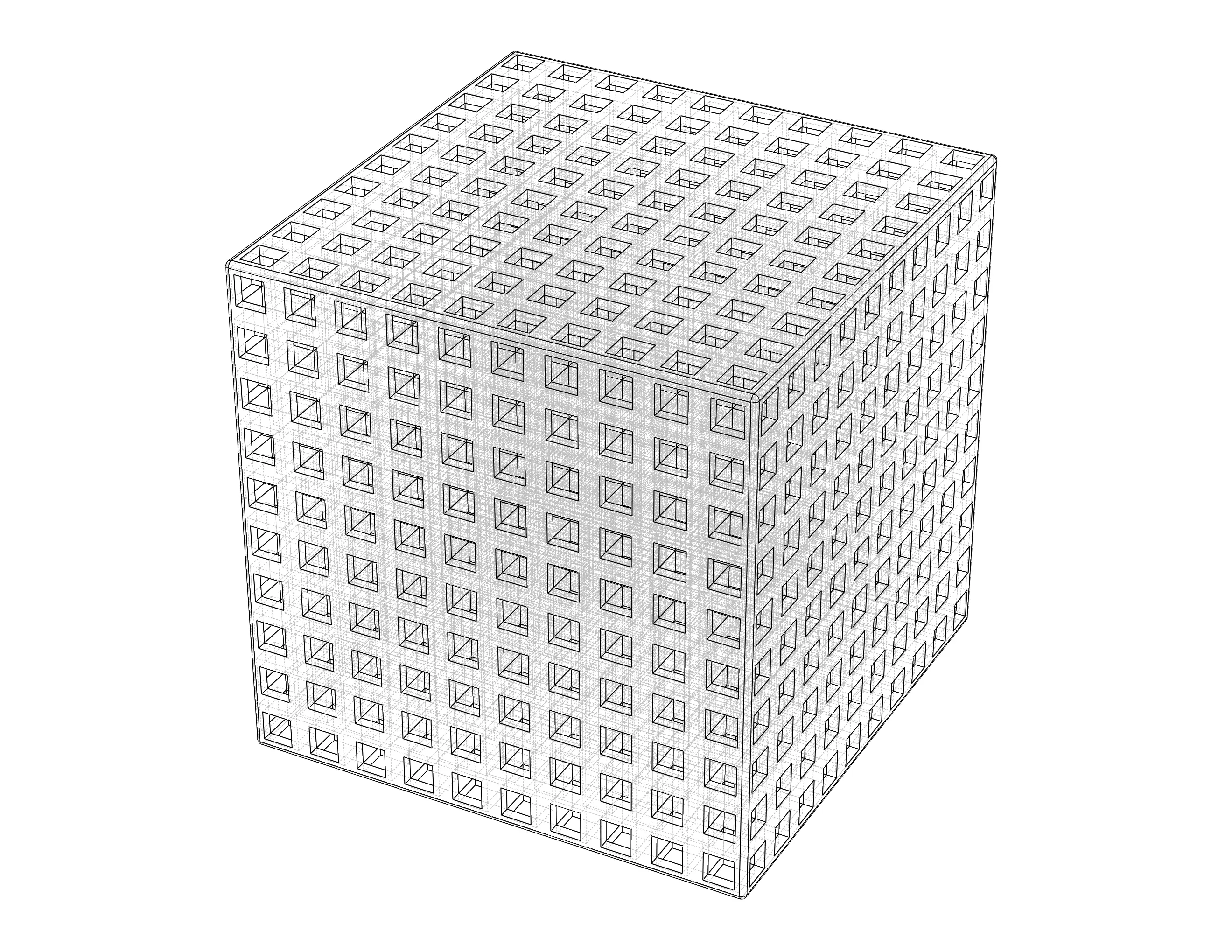 Simple Cubic Lattice Structure