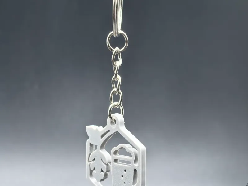 Hoppy Beer Keychain