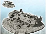 Carcass of Soviet Russian BTR 80 armored personnel carrier-0