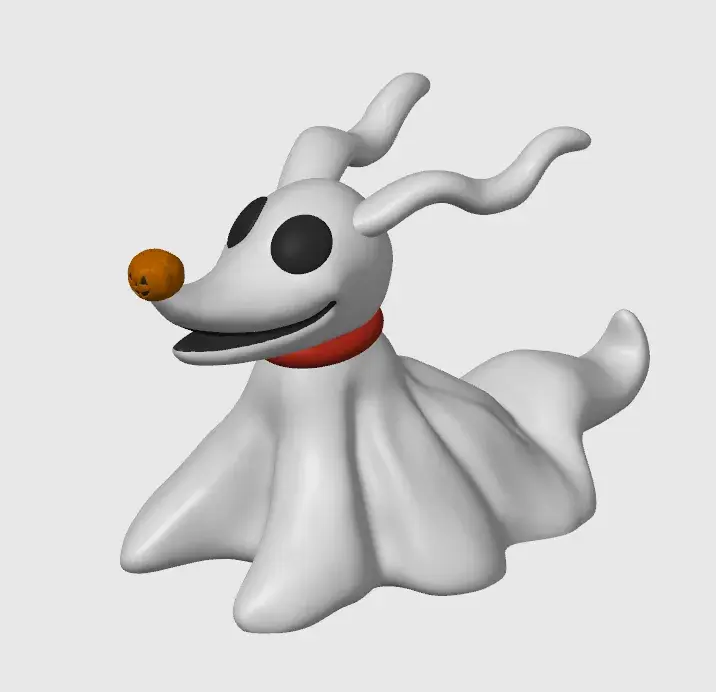 Cute Zero the Ghost Dog - Halloween