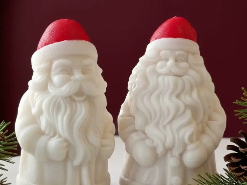Festive Santa Claus Pair for 3D Printing