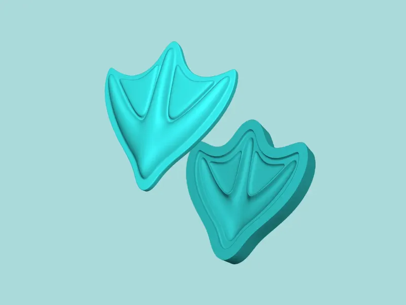 Duck Footstep - Silicone Mold -Template