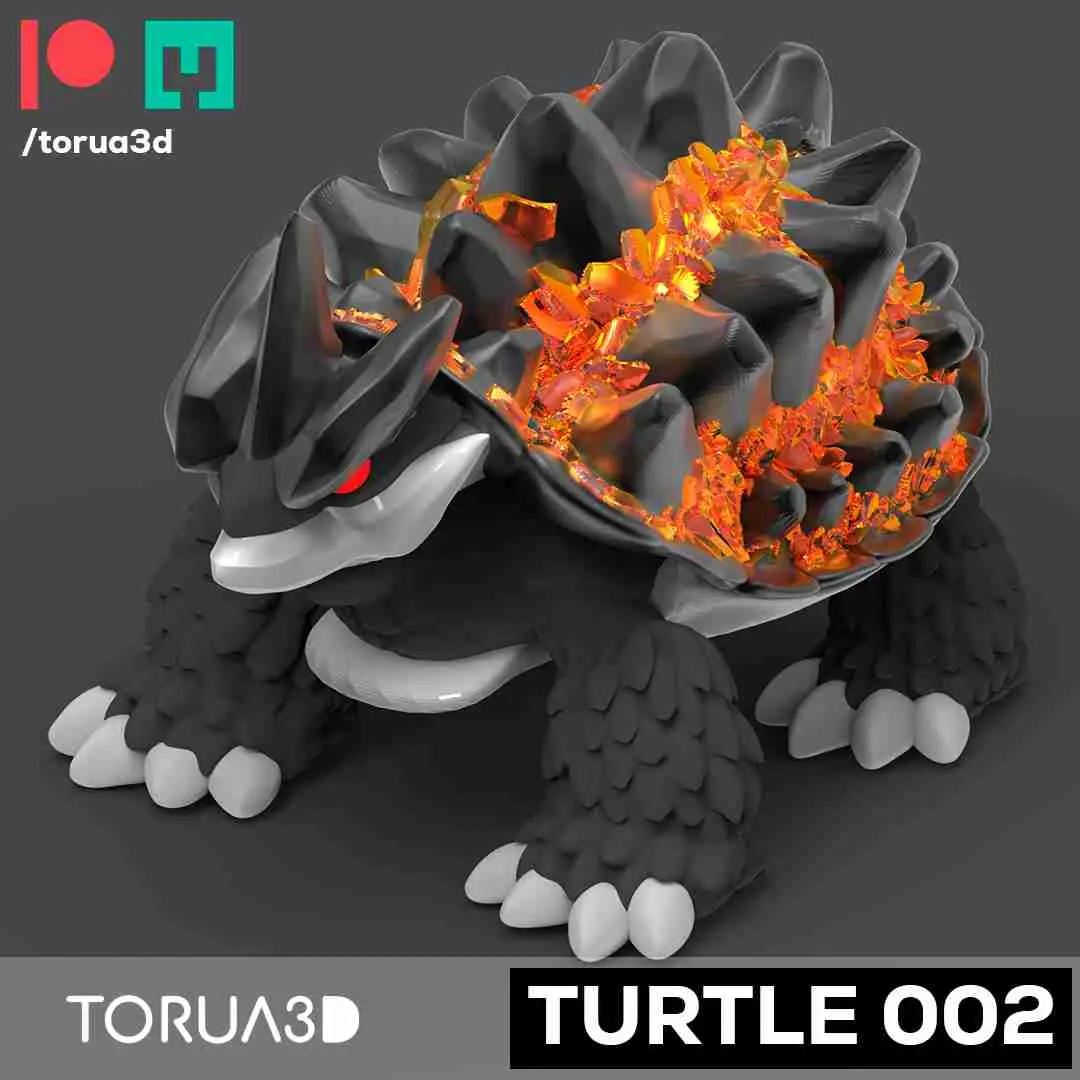 Articulated Turtle 002 STL file for 3D printing