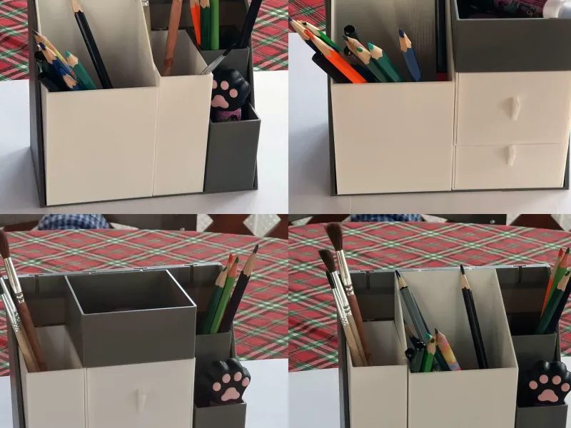 Desktop modular storage