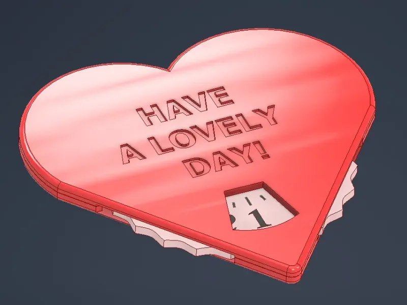 "Have a lovely day!" parking clock