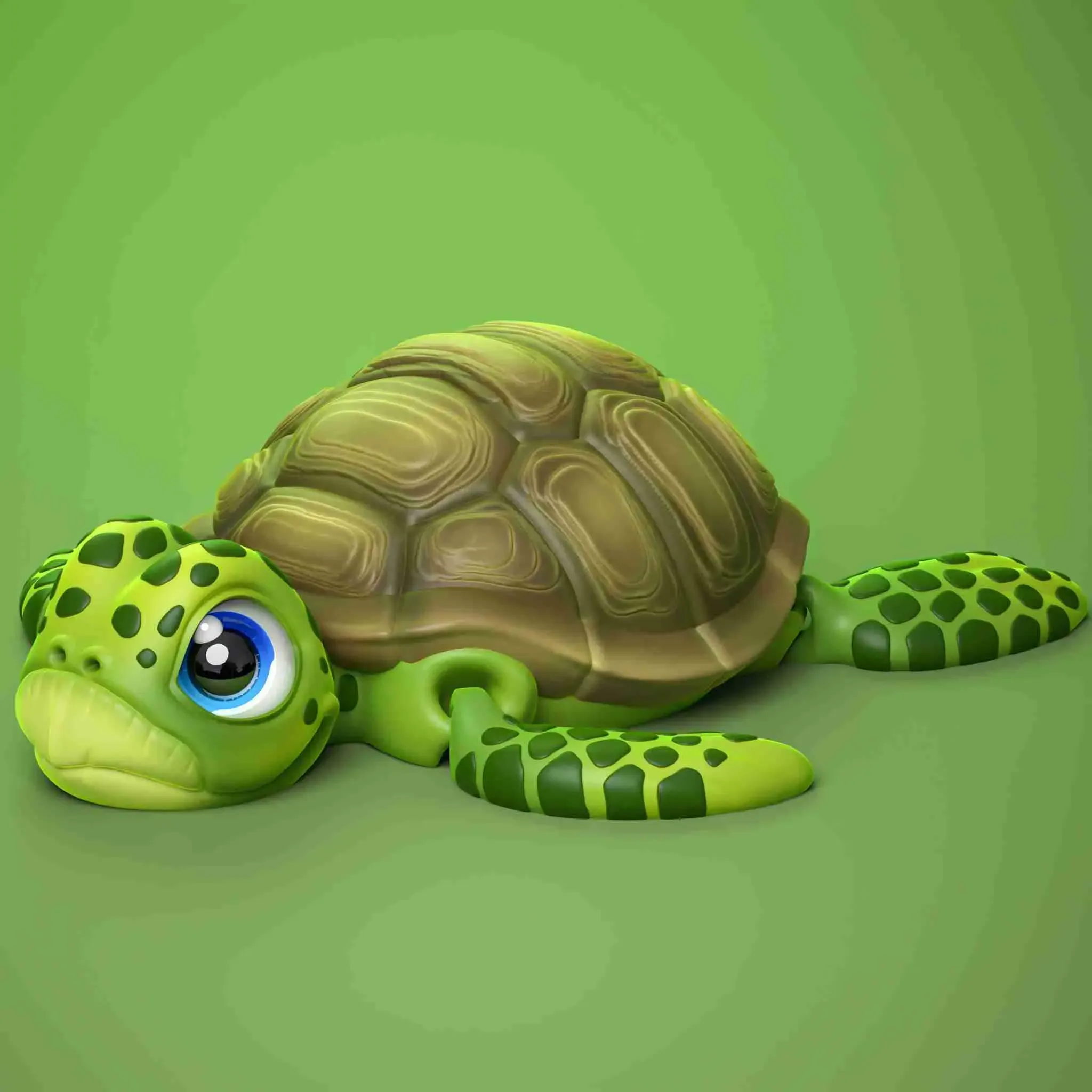 CUTE TURTLE (PRINT IN PLACE)