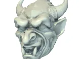 Gothic Gargoyle Head Sculpture – Dark Fantasy Model-6