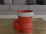 Santa Boot Planter Candy Container 3D Model STL-3