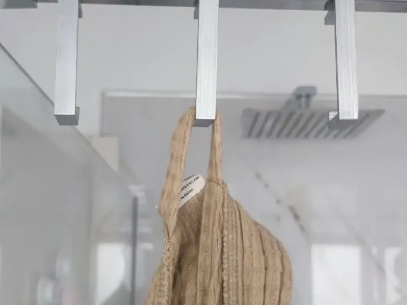 Towel handler for Walkin shower