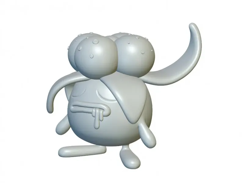 Pokemon Gloom #44 - Ready for 3D Printing!