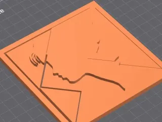 Tangram Girl Shaped Puzzle