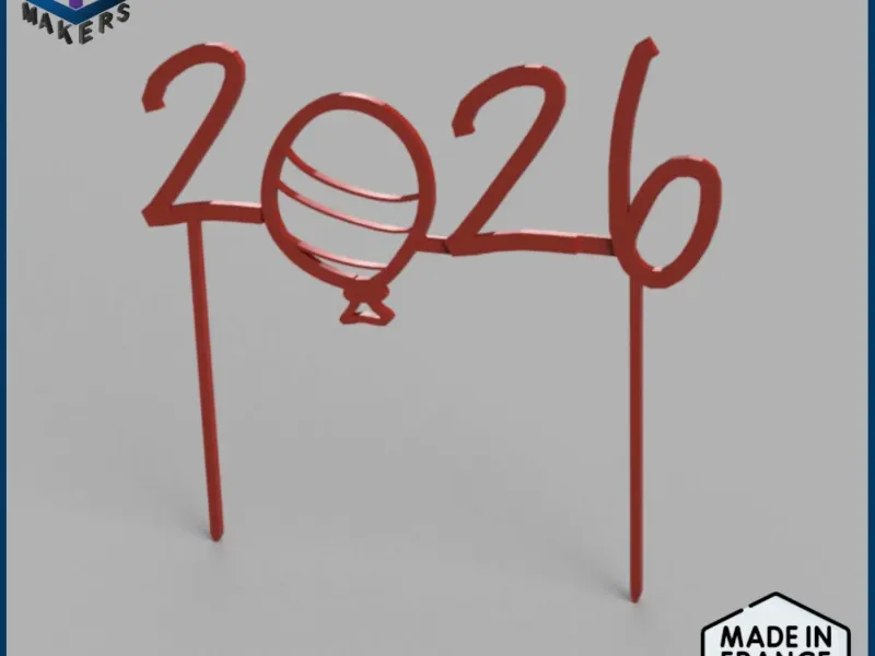 Decoration for cake to plant new year 2026