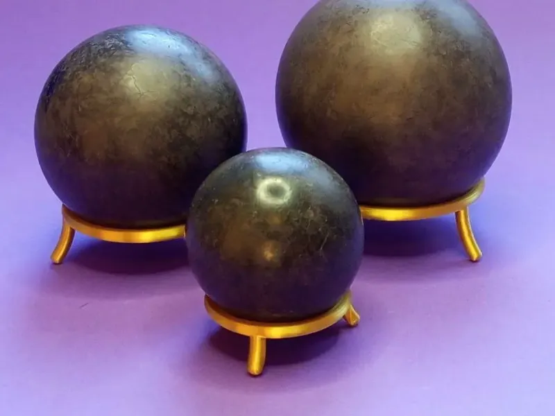 Elegant Display Stands for Spheres – Dorodango, Crystals & M