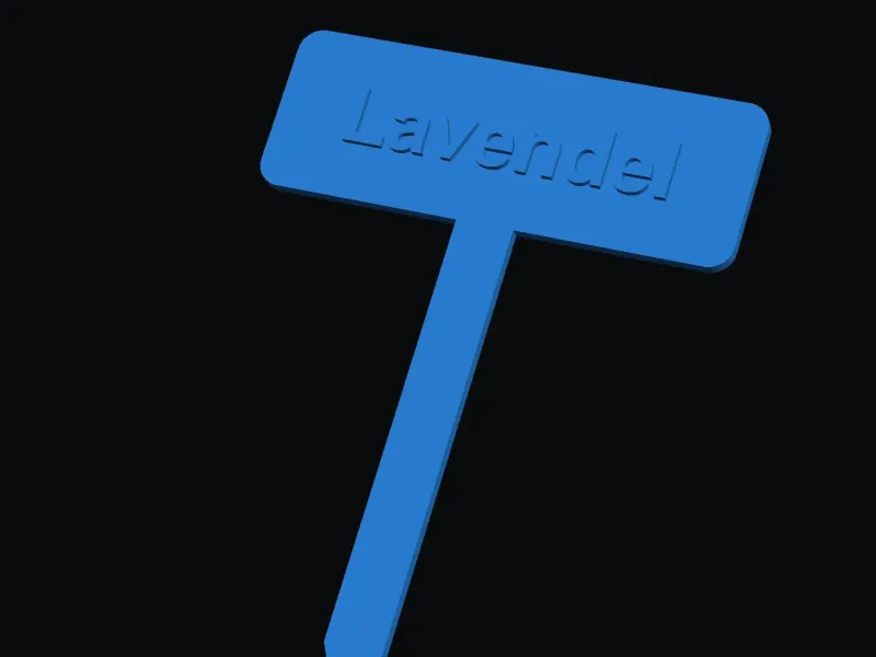 Lavendel Pflanzschild 