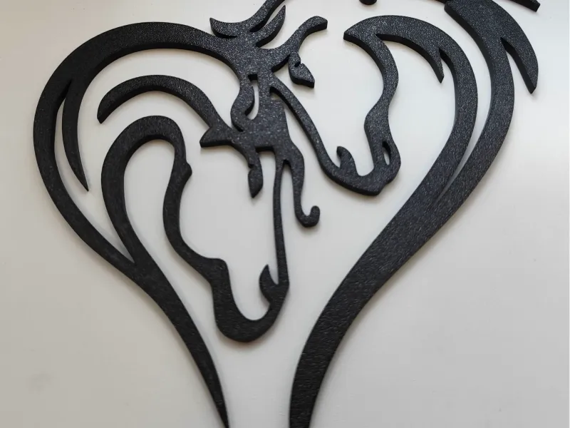 Horses forming a heart